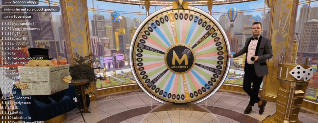 live monopoly gambling
