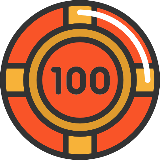 100 jetons de casino