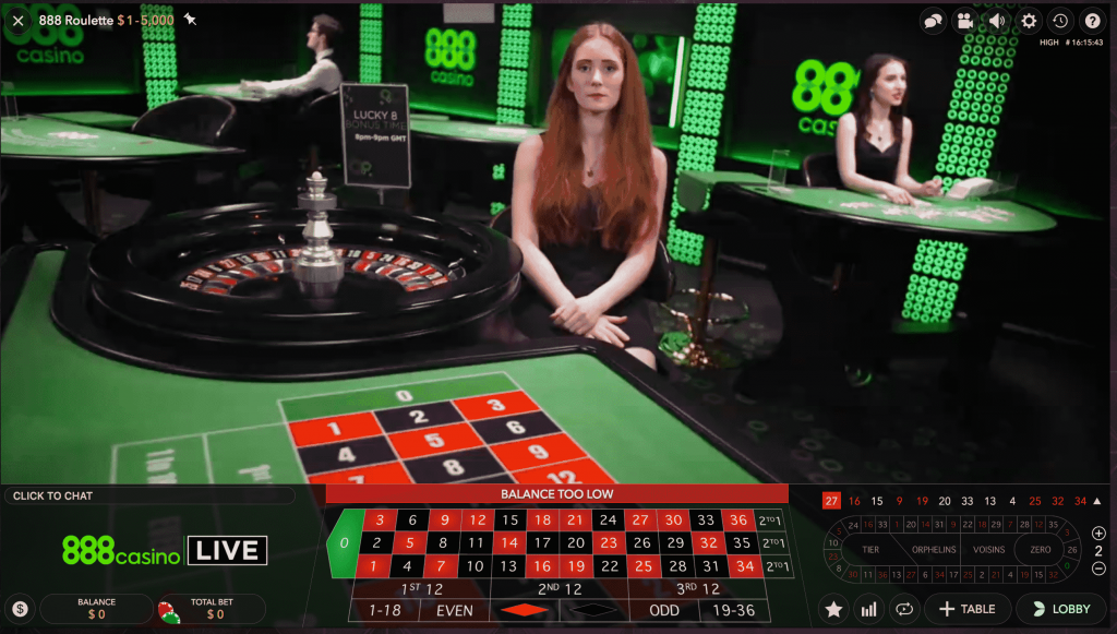 roulette live 888casino