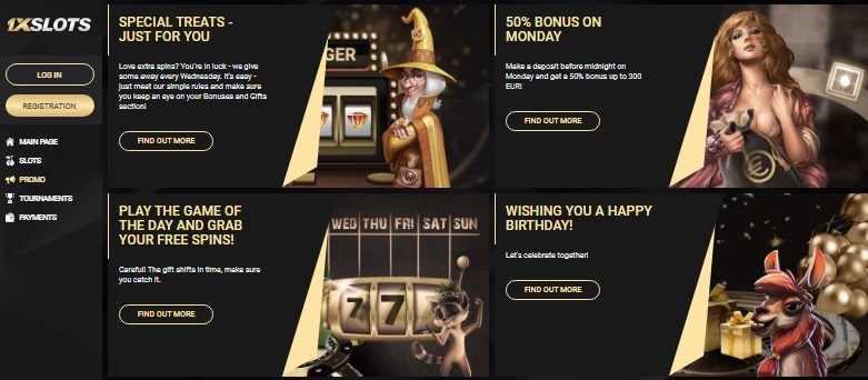 1xSlots Game reviews