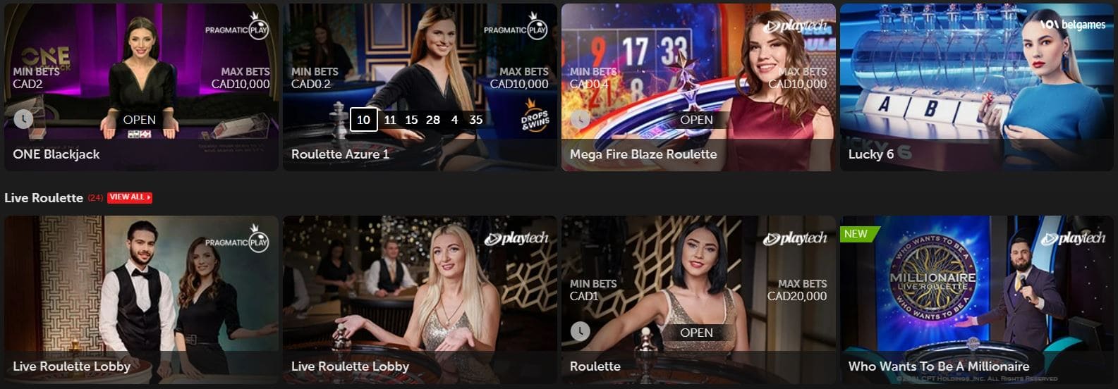 Croupier en direct Betsafe