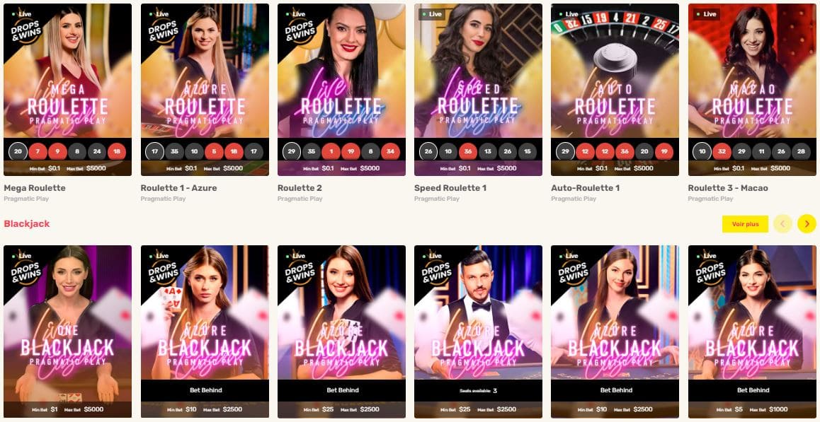 Croupier en direct Just Spin