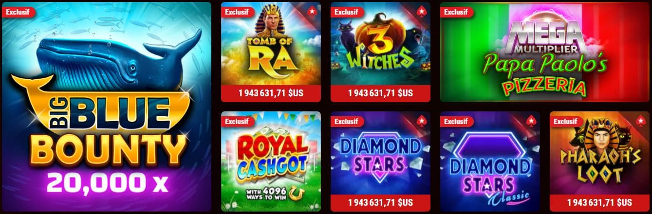 Machines à sous PokerStars