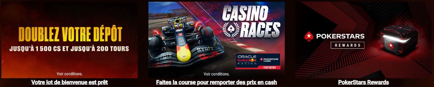 Promo jeux de table PokerStars