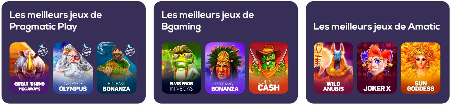 Jeux de Wild Fortune