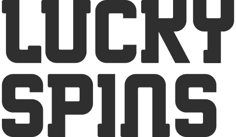 Lucky Spins Casino features a distinctive logo in bold black letters.