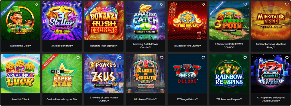 Zodiac Casino games screenshot