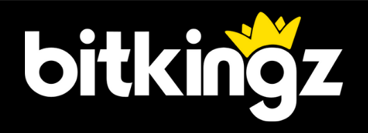 Bitkingz Casino branding against a sleek black backdrop