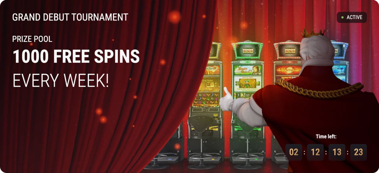 Screenshot from King Billy Casino Grand Debut Tournament.
