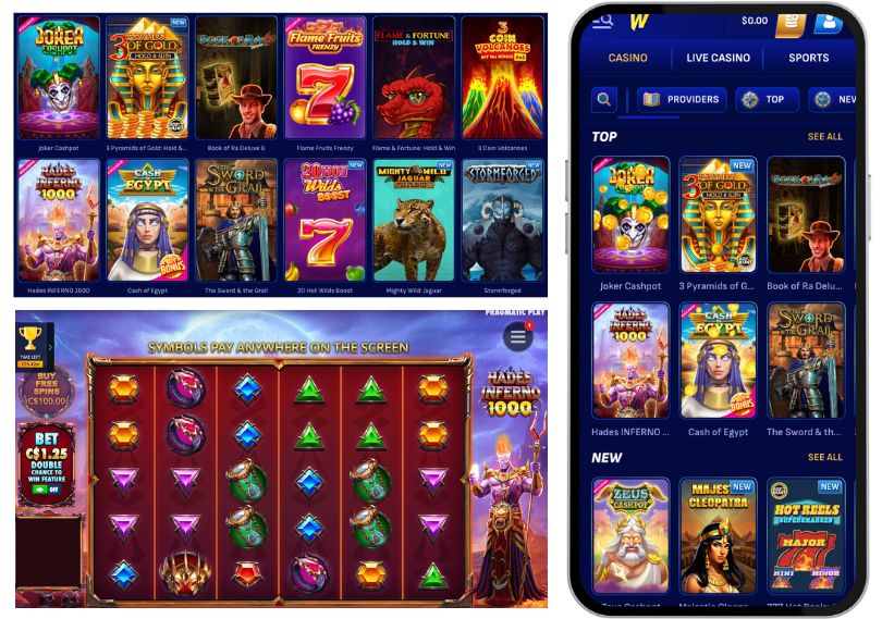 Wonaco Casino games screenshots