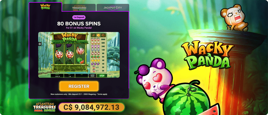 Jackpot City $1 deposit bonus offer